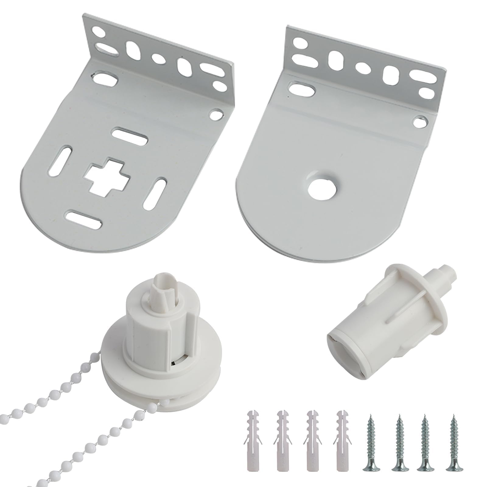 30mm Roller Blind Fittings, Complete With Clutch,Includes Clutch, Chain, and Metal Brackets, Durable Repair Parts Mechanism