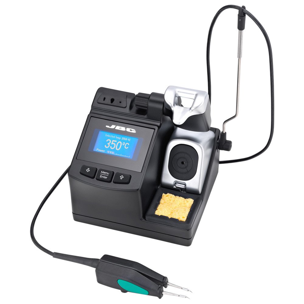 JBC CP-2QE Station de dessoudage avec micro pince à dessouder AM120-A, 230 V