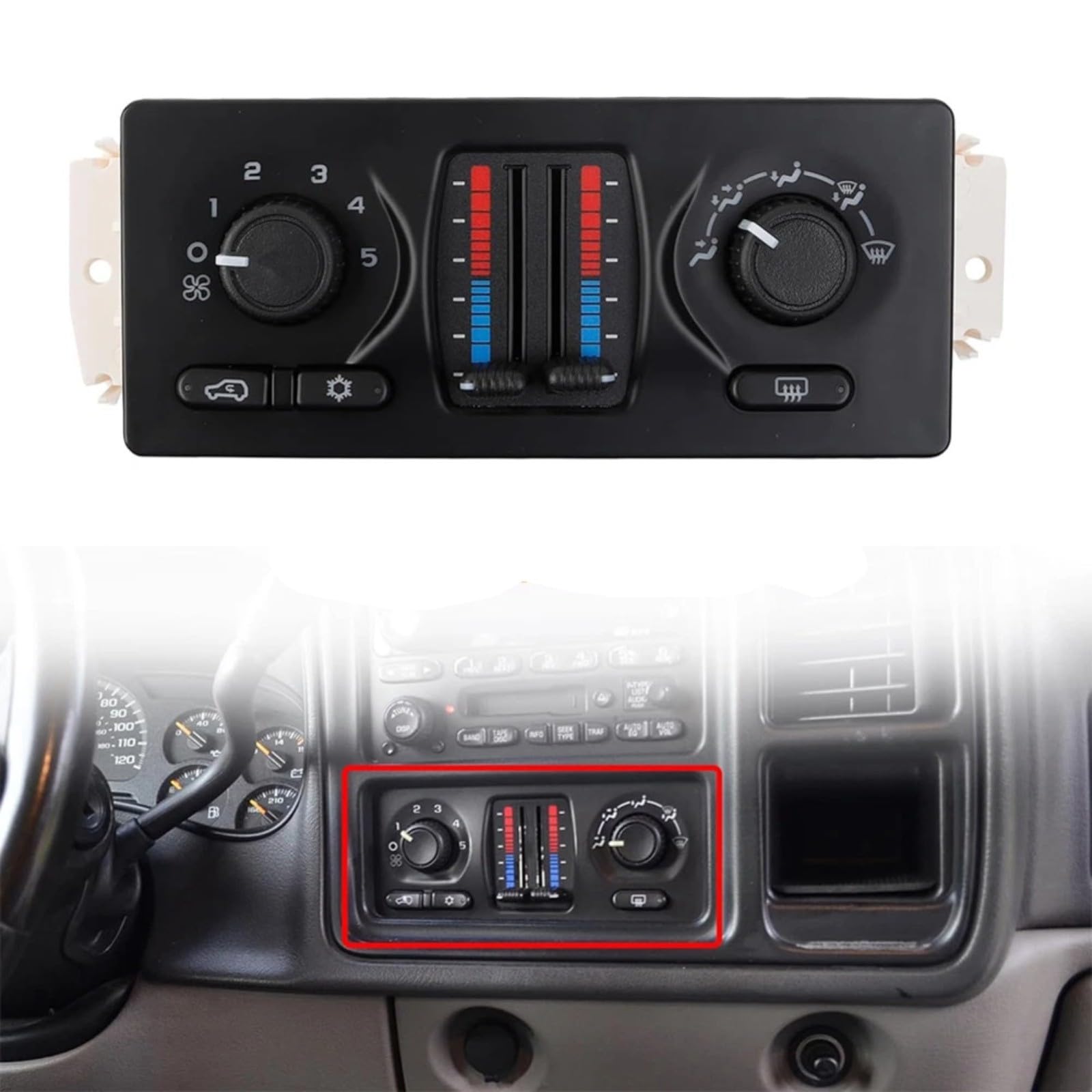 Módulo de control climático de aire acondicionado 599-210XD, para Chevrolet Avalanche, para Gmc para Sierra para Yukon, para Cadillac para Escalade, para Saab 9-7X, para Buick, para