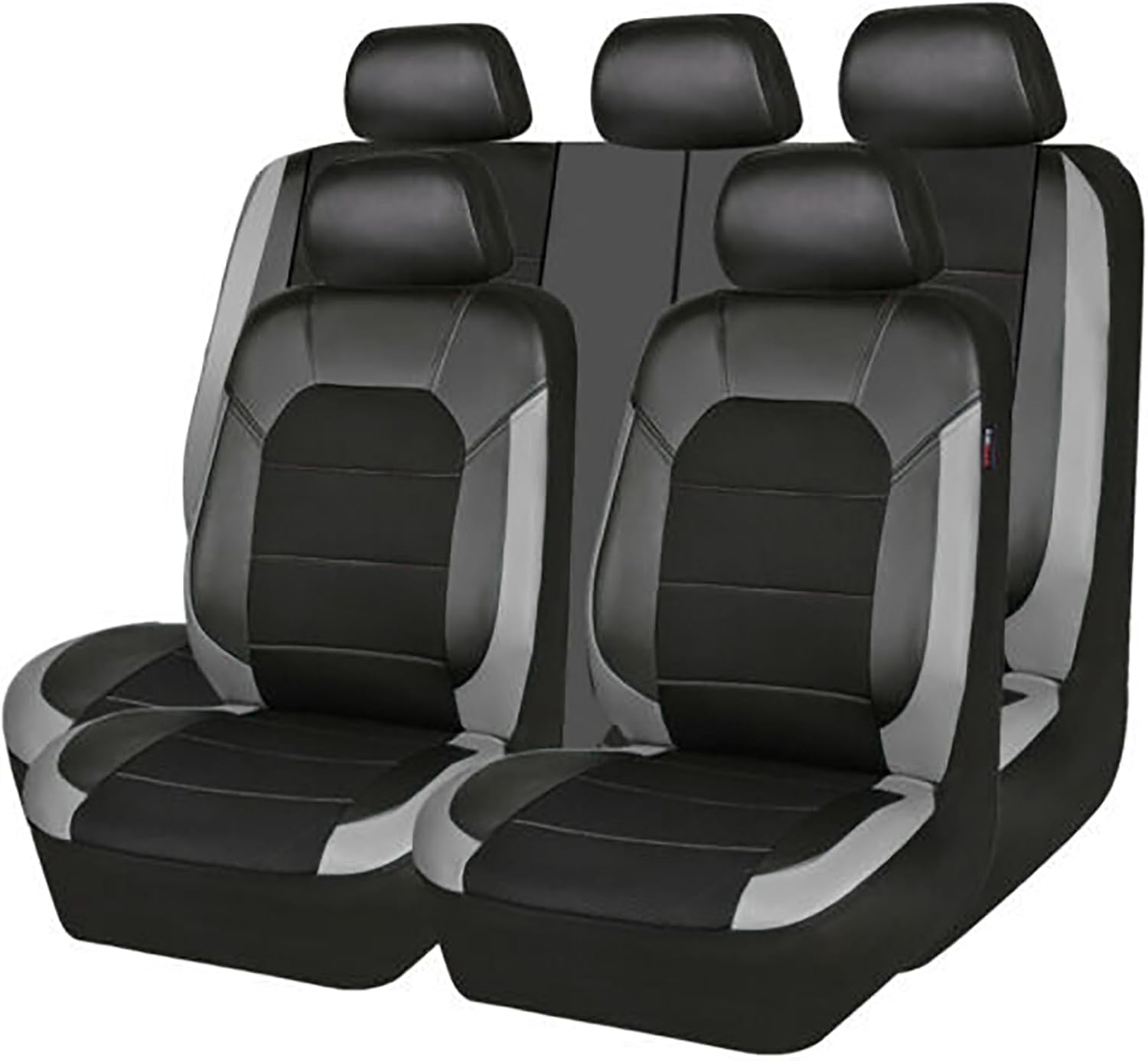 Vakqybpknq Grey Car Seat Cover Sets For Fiat 500 0.9/1.0 Mild-Hybrid, Car Seat Covers Breathable Auto Seats Protectors Car Seat Protectors,