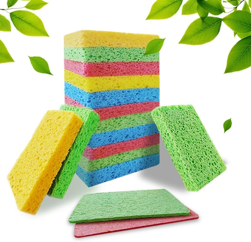 Amazon.com: 16 Pack Compressed Sponges Kitchen Sponges for Dishes, Dish ...