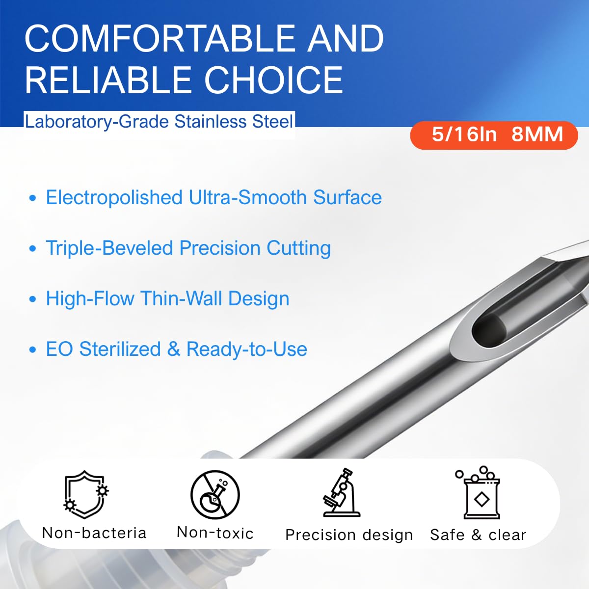 1mL/cc Syringe with 31G 5/16" (8mm) Needle | 100 Individually Wrapped Units | Lab Tools — Amazon image 5