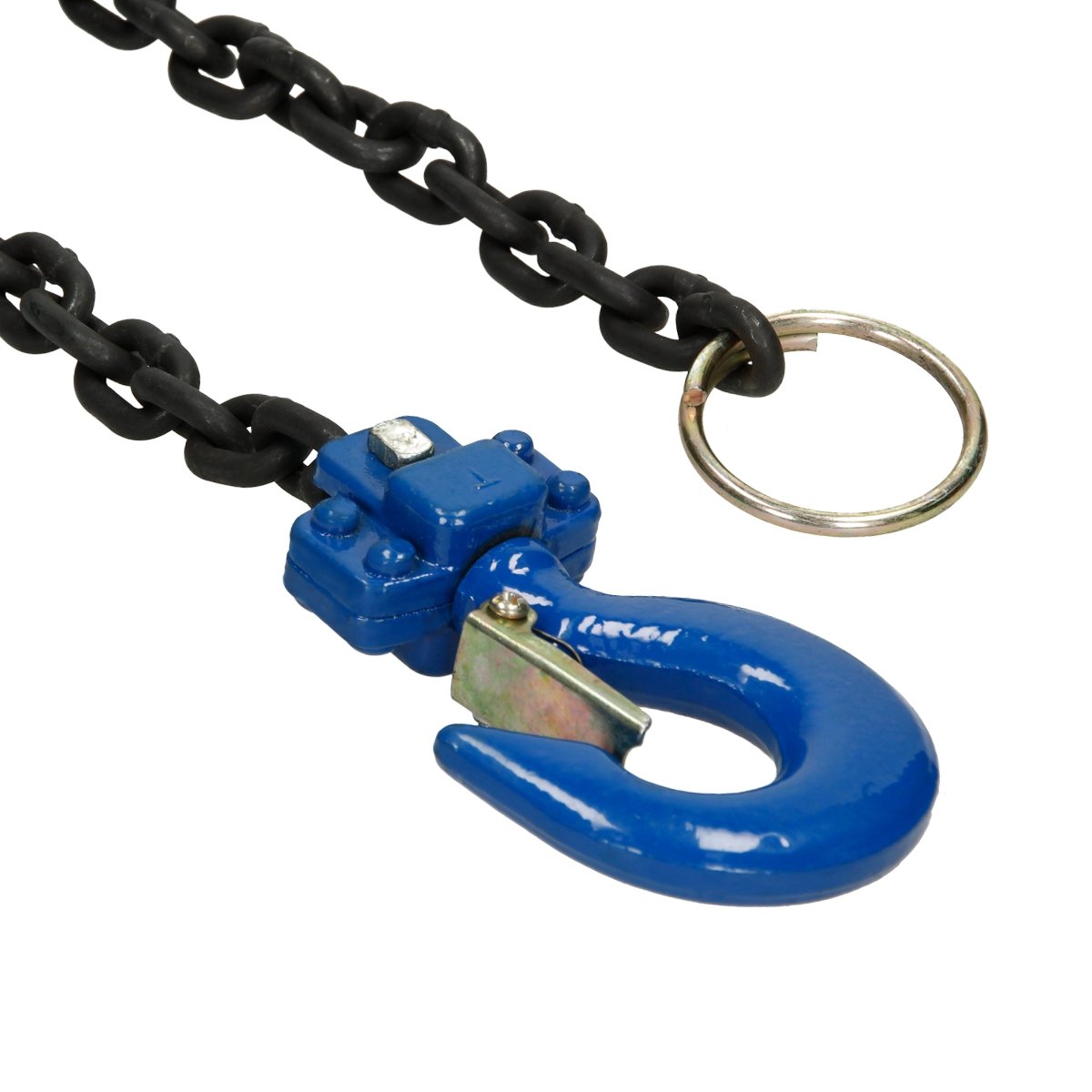 Paranco A Catena 2 Tonnellate - Sollevamento 2000kg, Altezza 2.5m Con Ganci Girevoli - Foto 11