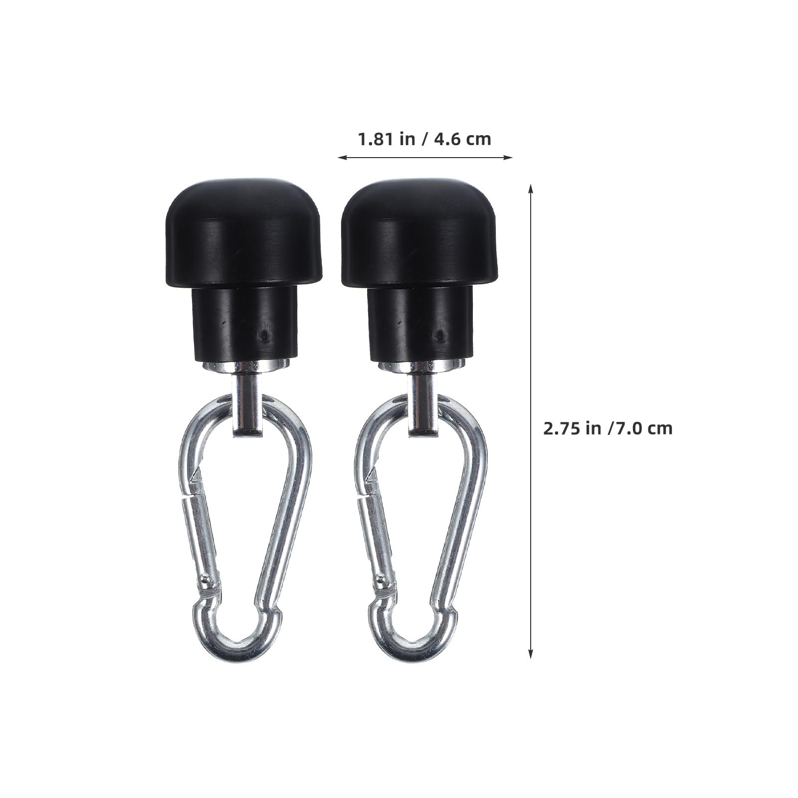 Gatuida 3 Piezas de Sistema de poleas, Conector de Cable de Alambre, Tope de unión de Cable, Ganchos de Seguridad para Equipos de Ejercicio, máquinas de Entrenamiento, Piezas de Repuesto,