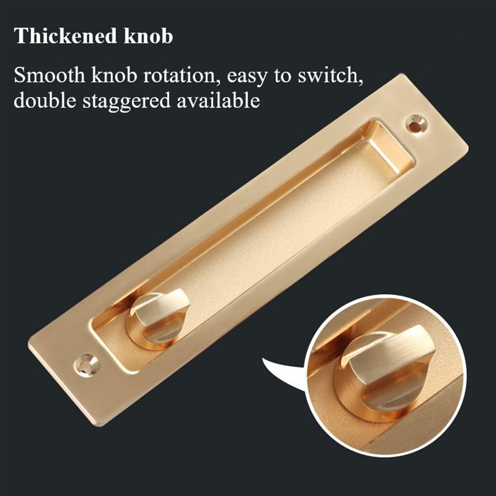 Cerradura de puerta con pestillo de palanca, Juego de manijas de puerta corredera de Patio con llave, manija empotrada Invisible, bolsillo con pestillo for puerta de Hardware de muebles de madera de G