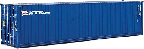 Walthers SceneMaster HO Modelo a escala de lĂneas NYK (azul, blanco, rojo) Contenedor lateral corrugado Hi Cube de 40 pies, 949-8265 Walthers SceneMaster HO Modelo a escala de lĂneas NYK (azul, blanco, rojo) Contenedor lateral corrugado Hi Cube de 40 pies, 949-8265