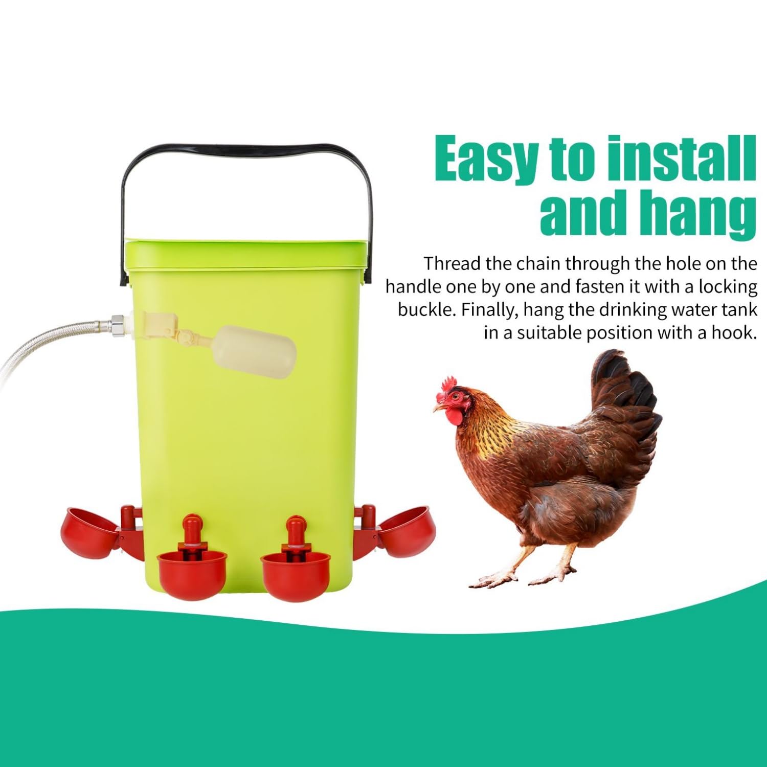 Abreuvoir automatique pour poulet Canard Poulet Oie Abreuvoir pour volaille Plas