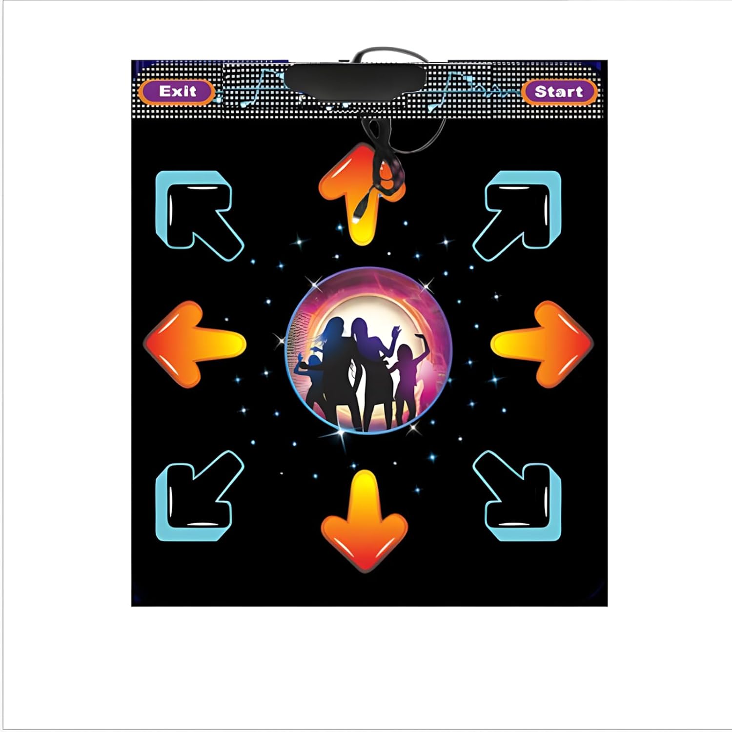 USB Interactive Light Up Dance Mat for with Multiple and Anti Slip PVC Design