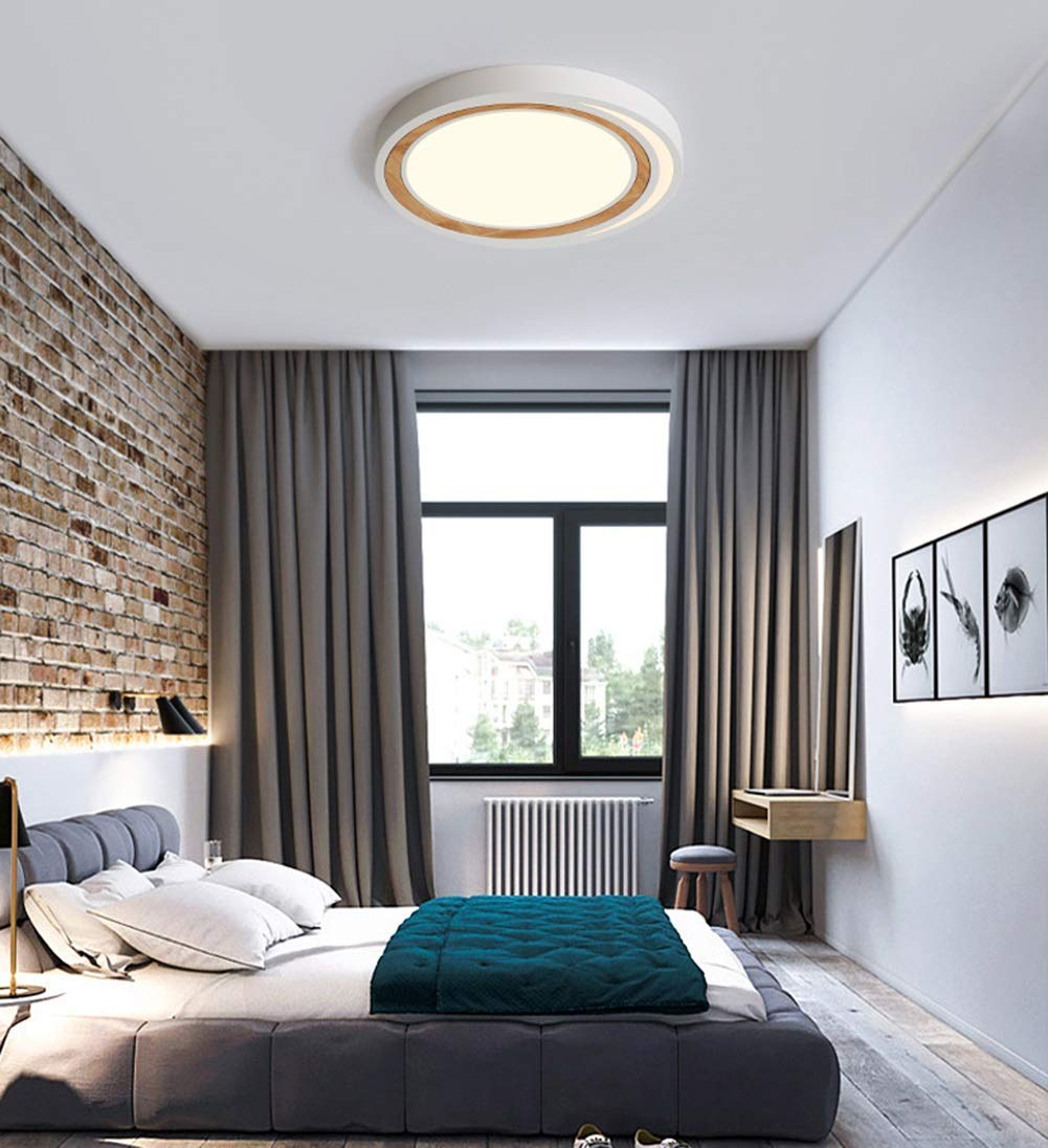 Lampa wisząca,Cienka lampa LED, nowoczesne drewniane oświetlenie sufitowe, salon sypialnia akrylowa lampa sufitowa z litego drewna