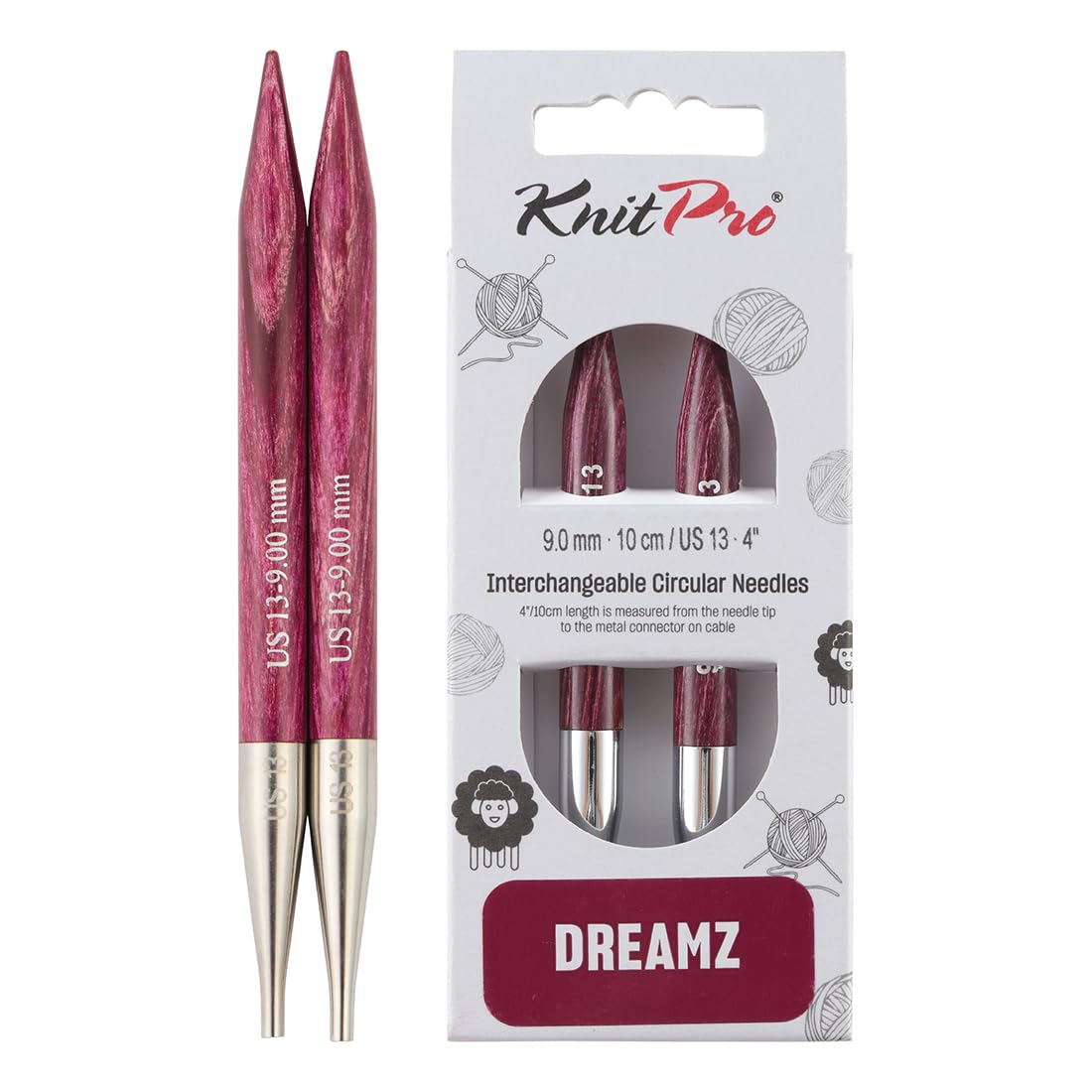 Knitpro Dreamz - Aghi Intercambiabili (Speciali), 10 Cm, Misura Us 13 (9 Mm)-image