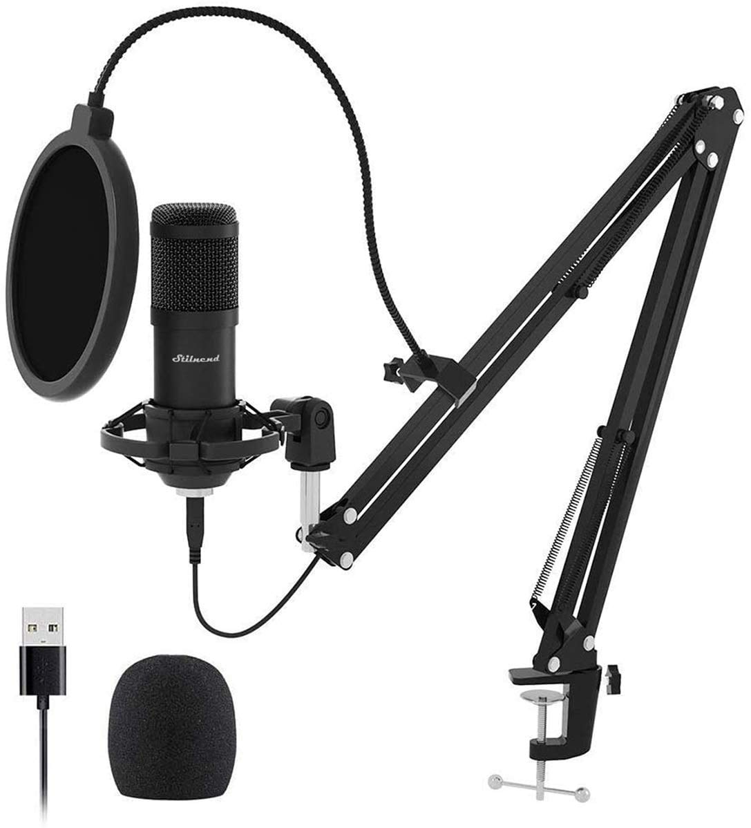 USB Microphone Plug and Play PC Streaming Podcast Mic 192KHZ 24Bit  | amzdealz