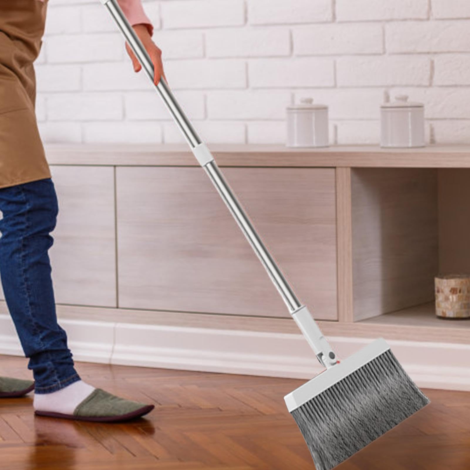 Besen und Kehrschaufel-Set für Zuhause Leichte Flexible Faltbare