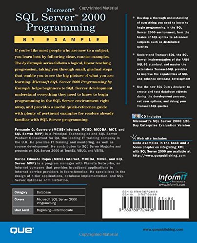 Microsoft SQL Server 2000 Programming by Example