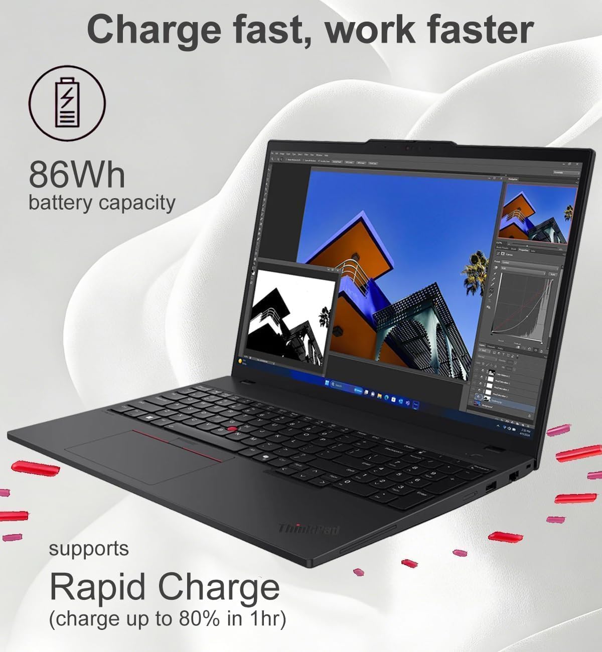 Lenovo ThinkPad T16 Gen 4 Business AI Laptop (16" FHD+, AMD Ryzen AI 7 PRO 350 (> Intel Ultra 7 255U), 32GB DDR5, 1TB SSD) Copilot+ PC, 2x Thunderbolt 4, Backlit, Fingerprint, IR Webcam, Win 11 Pro