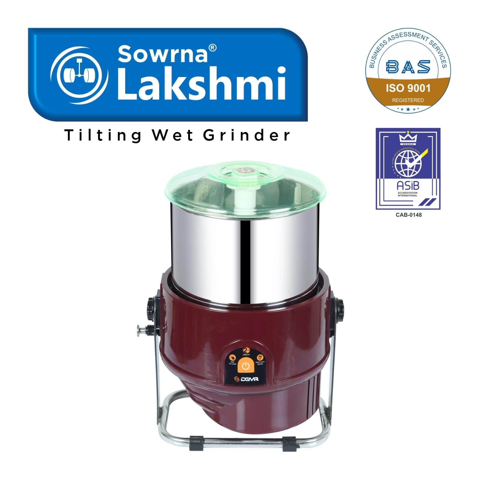 Sowrna Lakshmi Cherry Tilting Wet Grinder - Premium Quality -2