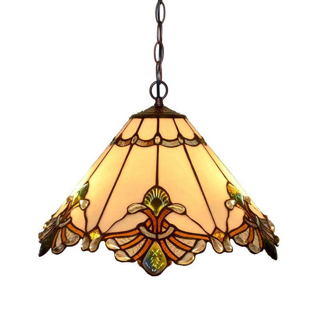 12-InchTiffany Pendant Lighting, Pastorale Baroque Pendant Light Plafonnier Porche Lampe pour Kitchen Island Salle À Manger Chambre Salon,A Comfortable Anniversary
