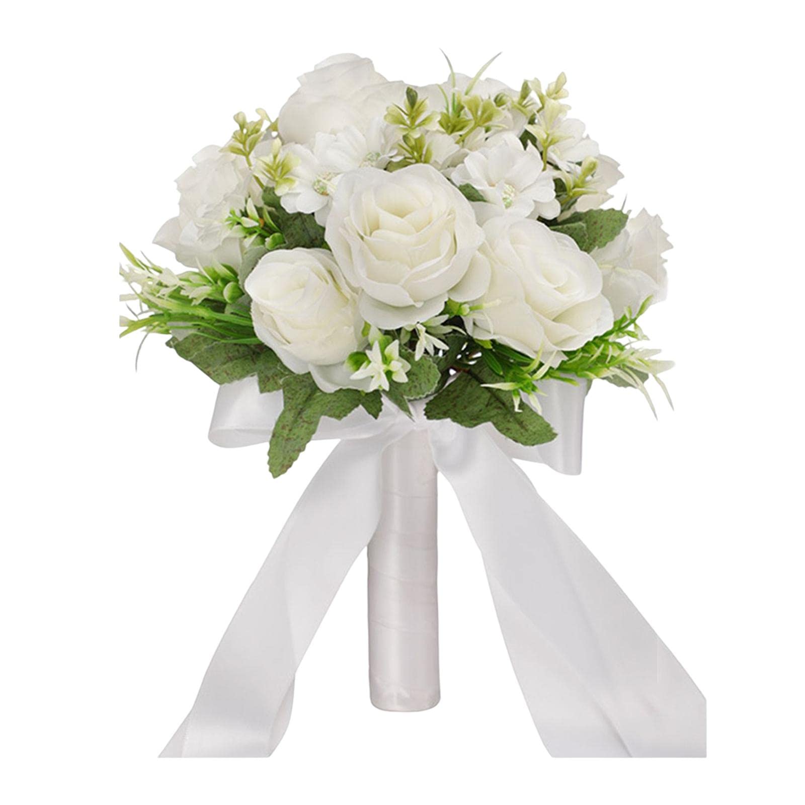Enakshi® Romantic Wedding Bridal Bouquet Multi Colors for Anniversary Church Wedding White|Home & Garden | Wedding Supplies | Flowers, Petals & Garlands-image-41