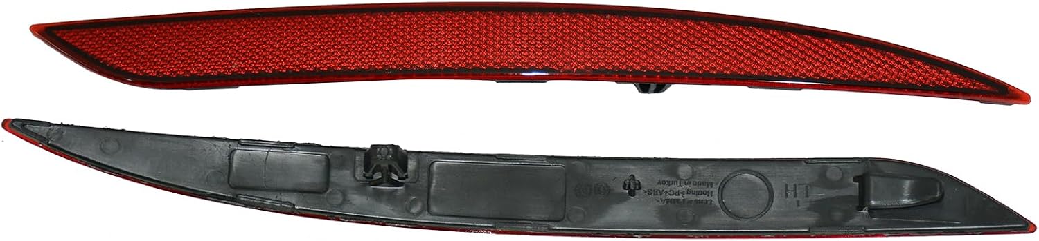 1 Pair Rear Bumper Reflectors 1495817-00-C,1495818-00-C Rear Fog Lamps Reflector Lamps Rear Bumper Red Les Replace Marker Lens Trim Fit for Tesla Model Y 2020-2023(LH+RH Side)