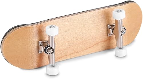 Miniatura 7 de TOPINCN Mini monopatín de dedo, monopatín de madera con caja, juguete de monopatín creativo, juegos deportivos, regalo para niños (blanco)