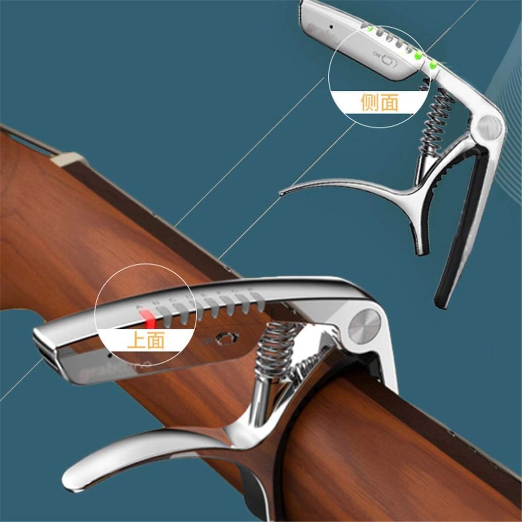 Metal Guitar Capo Ukulele Picks-Holder Capo-Adjustment Acoustic Bass for Electric