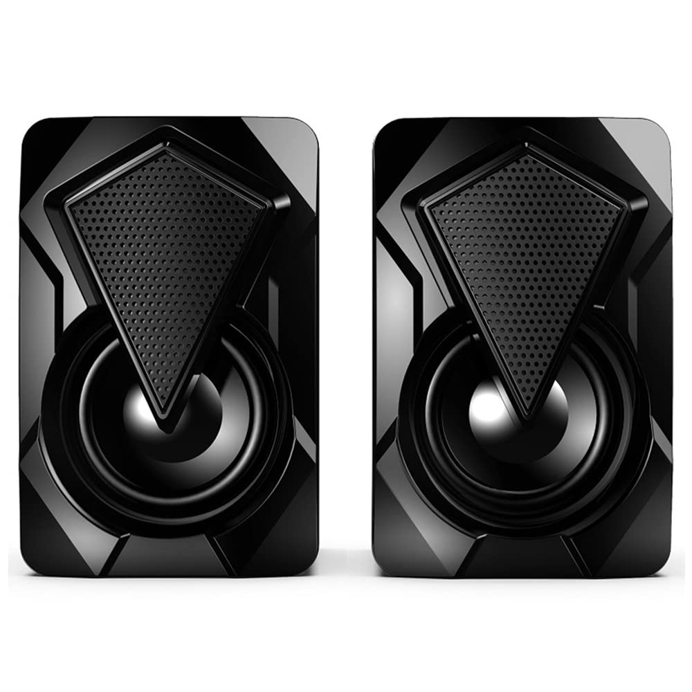 Ordenador 0.138 in Altavoces Led/Control de volumen alimentado por USB para portátil 5