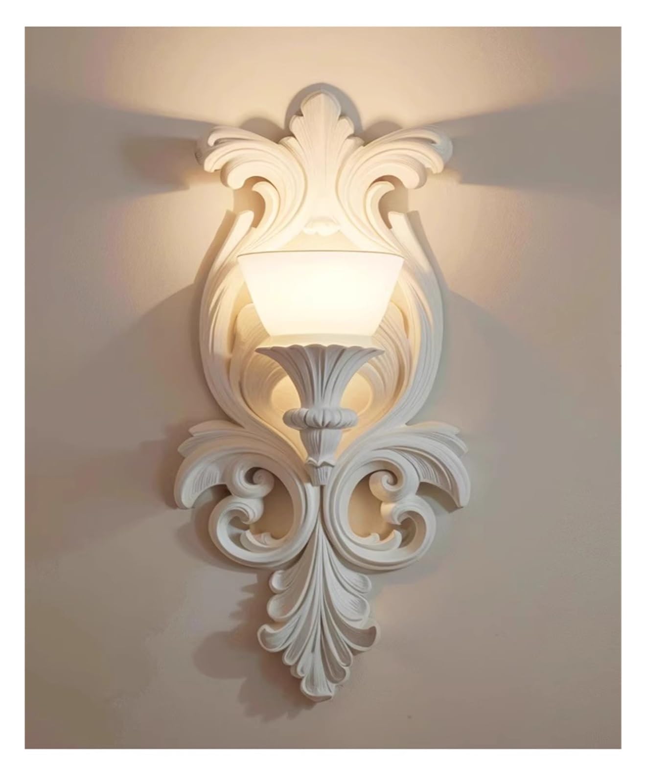 VAUNDY French retro wall lamp - light luxury carved wall lights fixture bedroom bedside lamps living room decor lighting,Led Ceiling Pendant Lamp