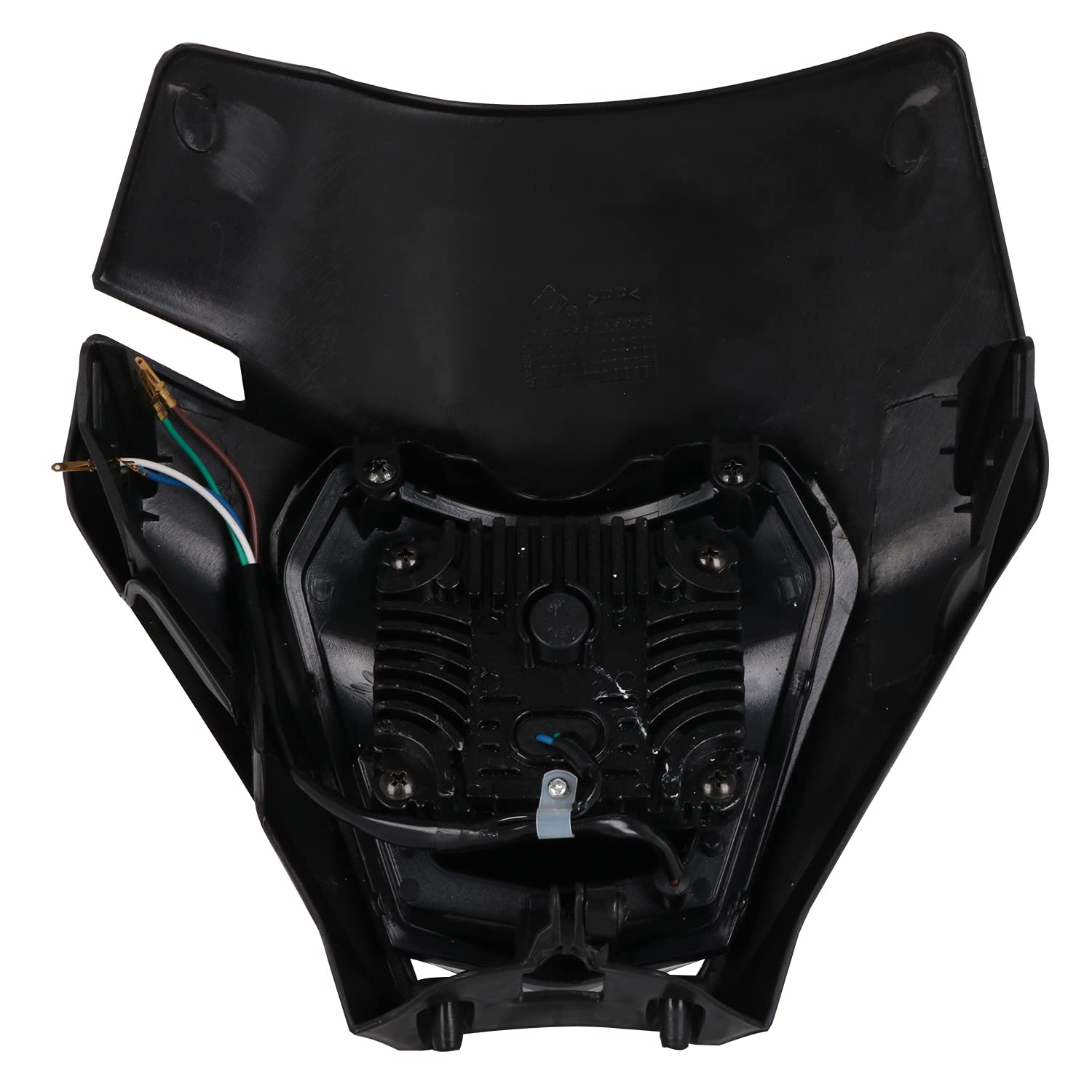 JFG RACING Faros Delanteros Universales Motocross,Faros Careta Delanteros para la mayoría de Motos SX SXF EXC EXCF Motocross Enduro Supermoto-Negro