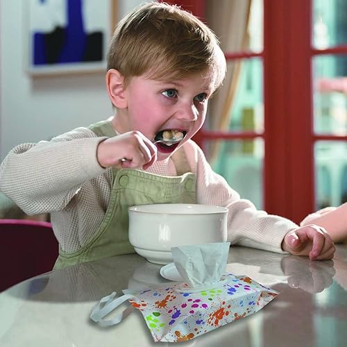 Miniatura 3 de Paquete de 3 dispensadores de toallitas para bebé, portátil, recargable, contenedor de toallitas húmedas reutilizables, soportes para toallitas de