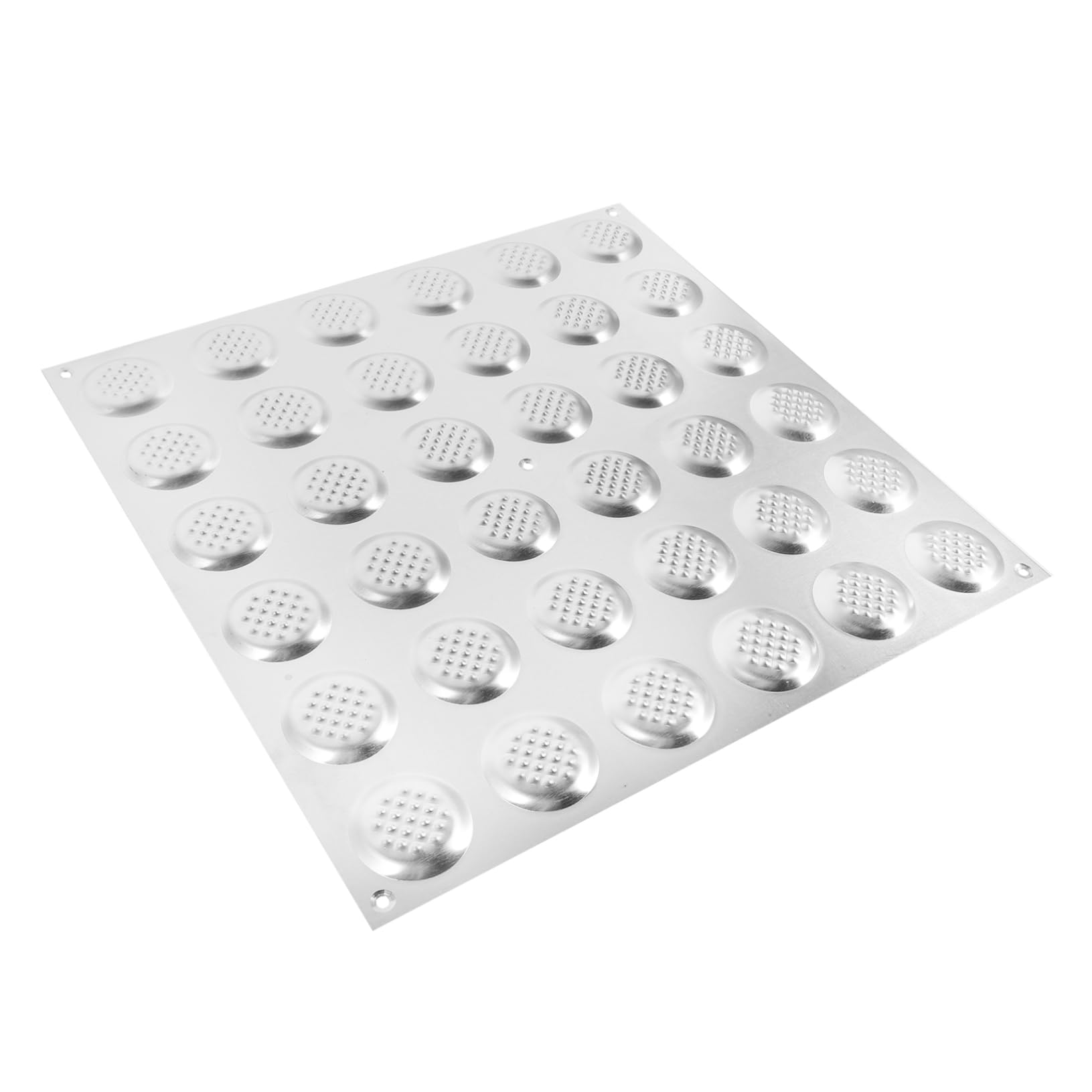 FUNOMOCYA Practical Stainless Steel Sidewalk Blind Bricks for Road Safety Paving Floor Stickers for Blind Accessibility Convenient Garden Patio Use Pineapple Pattern Design