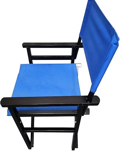 Miniatura 5 de Director Folding Chair Wooden Frame with Canvas Seat 2-Piece Set Populus Foldable Portable for Indoor Outdoor Use and Gifts