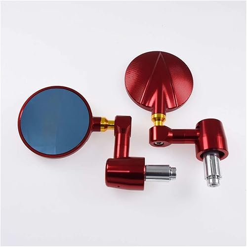 Miniatura 9 de Espejo para Yamaha FZ-07 2013 2014 2015 2016 2017 2018 2019 motocicleta CNC aluminio retrovisor lateral espejo de barra de mango (color  dorado,