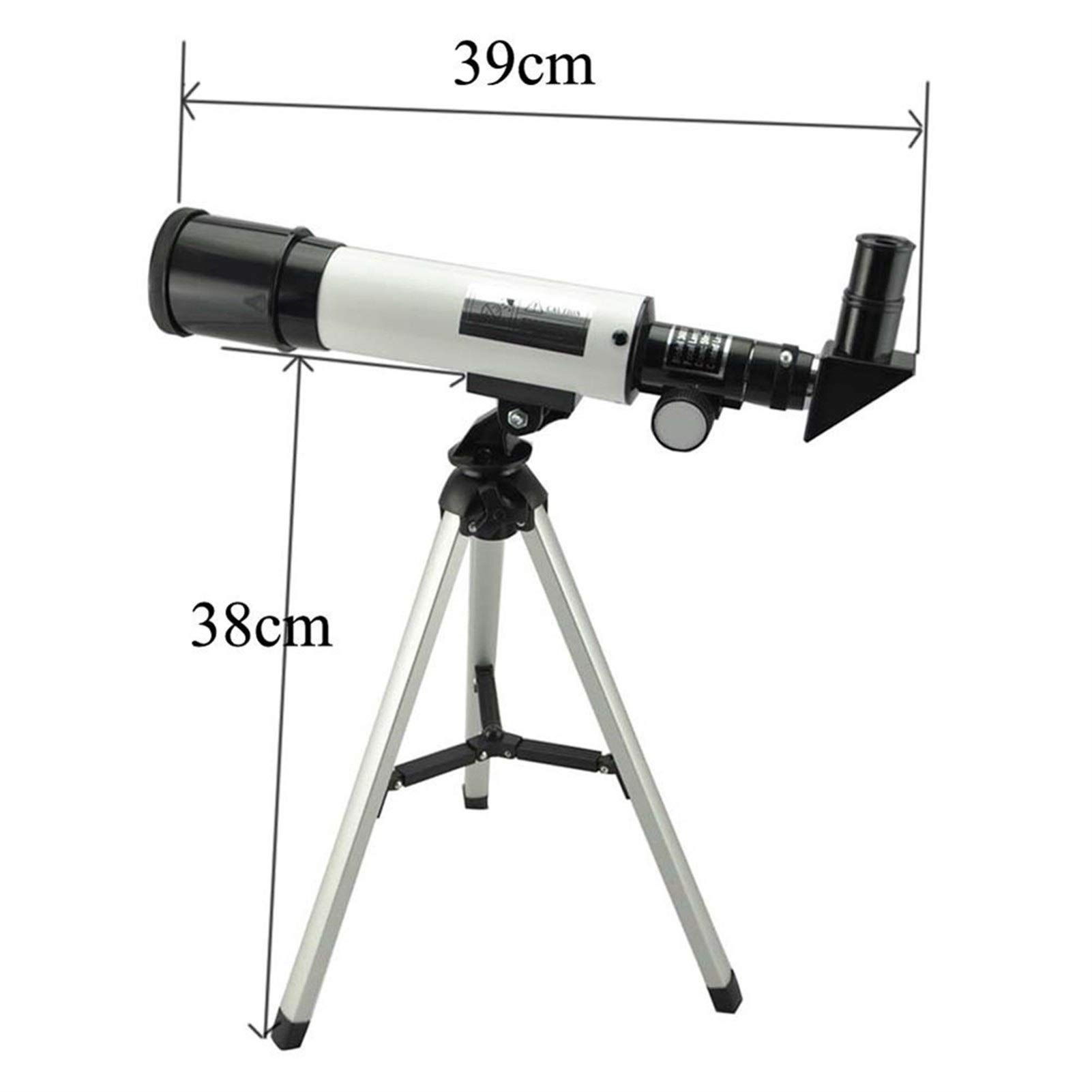 KKXXYQFC Lunety dla dorosłych o dużej mocy, refrakcja 360X50 teleskop astronomiczny ze statywem monokularowy lornetka do obserwacji przestrzeni