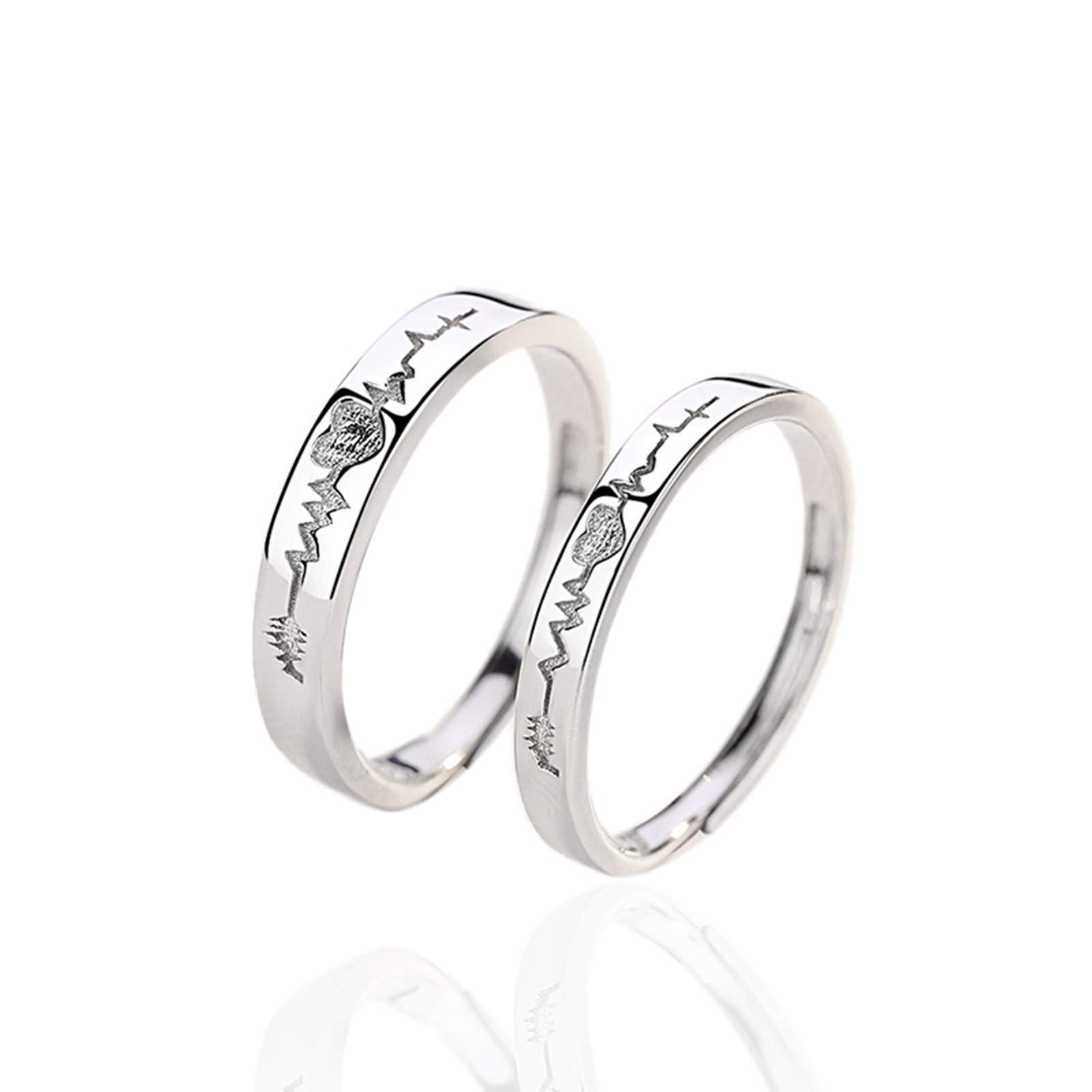 Alliance argent électrocardiogramme ajustable sans erreur taille - 7