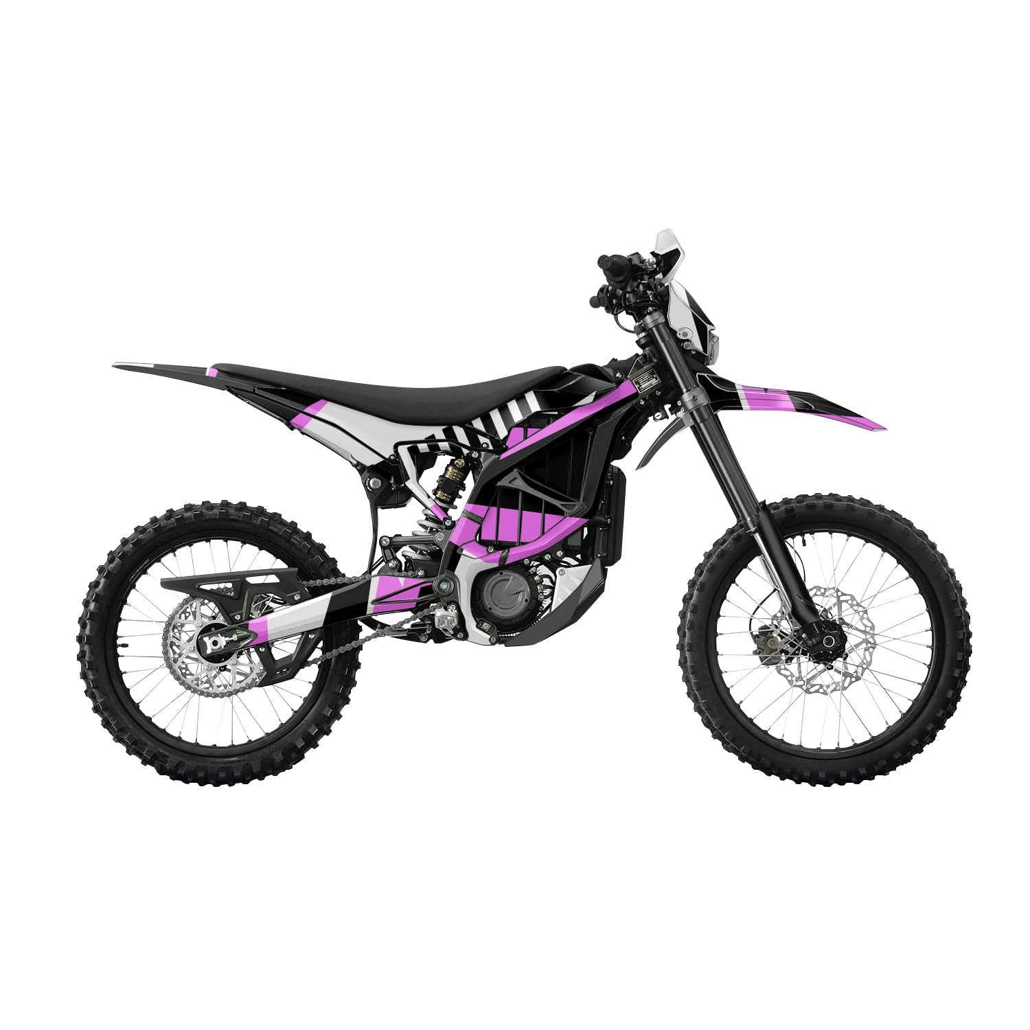 Surron Ultra Bee Graphics Kit Wrap - Bars and Bolts Pink - Sur-Ron Skin - Premium 3M Vinyl Protective Wrap Decal Cover - Easy to Apply | Crafted in The USA by MightySkins