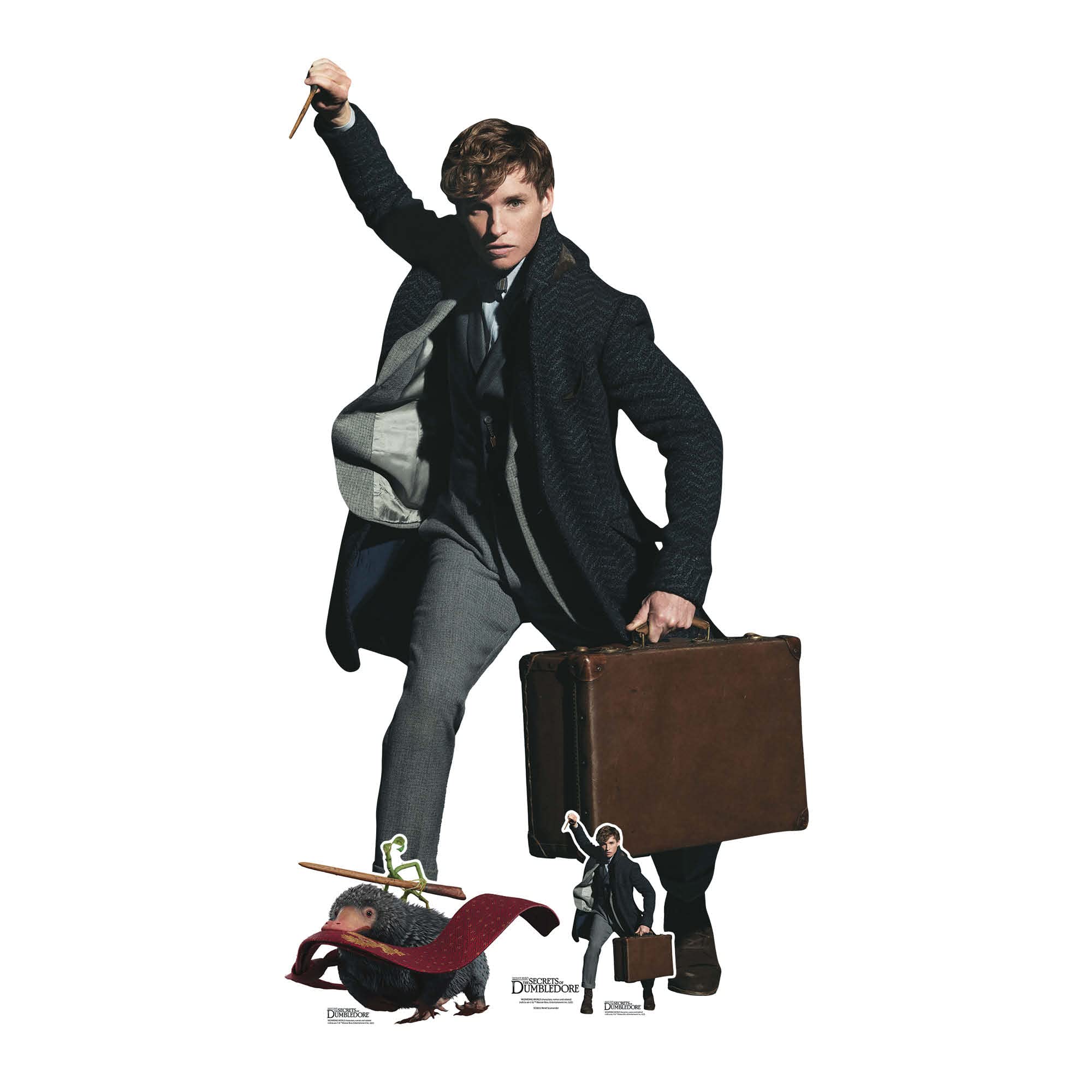 Star Cutouts Ltd SC4055 Newt Scamander Eddie Redmayne Lifesize Cardboard Cutout The Secrets of Dumbledore