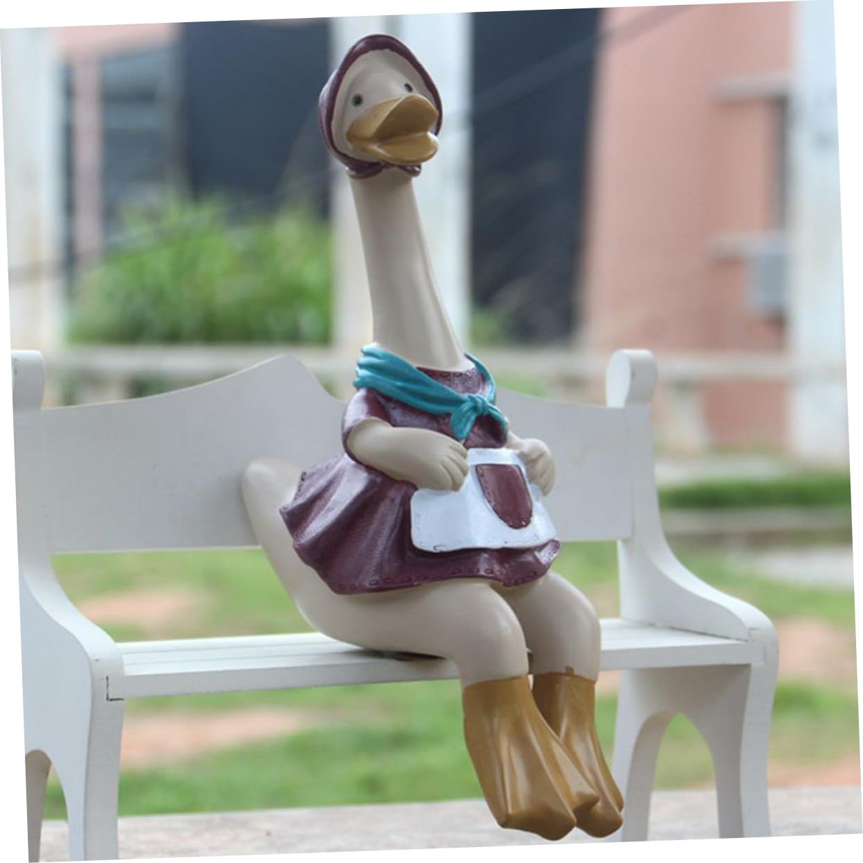 SOIMISS Harzfigur Entenpaar Handgefertigt Romantisches Desktop Ornament Wohndeko Schlafzimmer Wohnzimmer