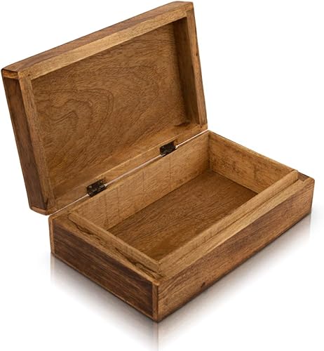 Miniatura 5 de Gran regalo de cumpleaños, caja de joyería decorativa de madera hecha a mano, organizador de joyas tallado en árbol de la vida, caja de recuerdos,