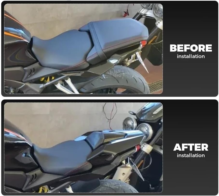 Rear Pillion Cowl Seat Back Cover Rear Seat Cowl Cover For CBR650R CB650R CB CBR 650R 2019 2020 2023 Tail Section Fairing With Rubber Pad Accessories