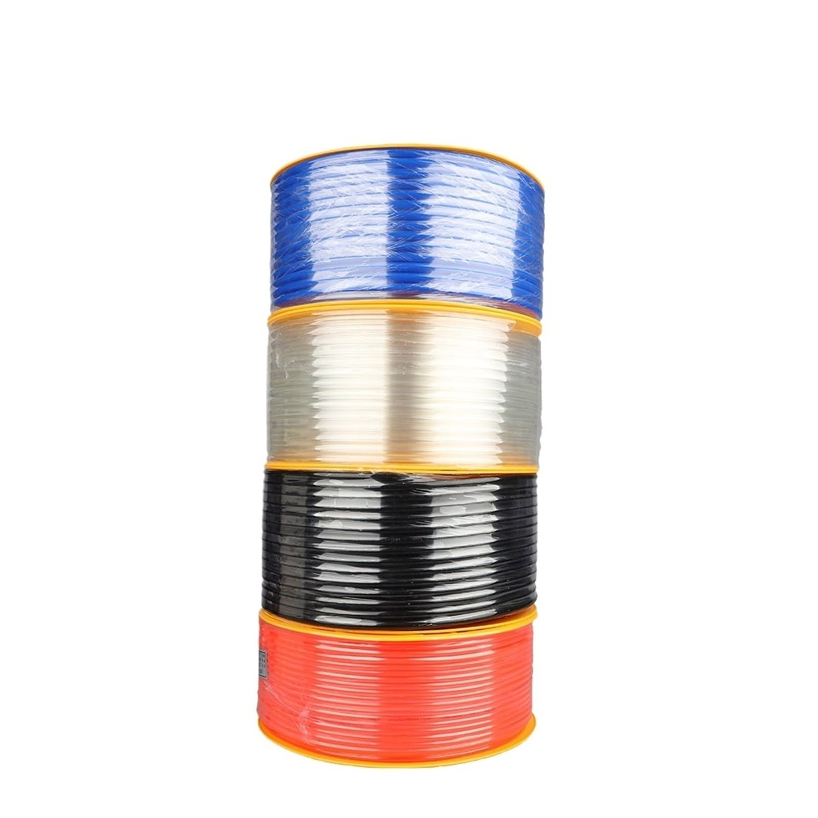 Tubo neumático de 1M/5M/10M/20M, Tubo de Poliuretano PU, Manguera de compresor de Aire, Accesorio o Transferencia de Fluido, 4MM, 6MM, 8MM, 10MM(Black 5m,10x6.5mm)