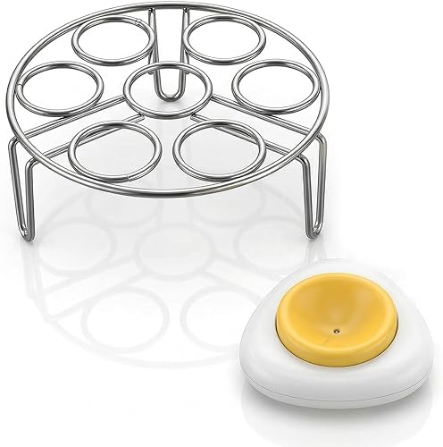 Egg Steamer Rack And Egg Piercer | For Instant Pot 3 Quart Accessories And Pressure CookerMultipurpose Steamer Rack Trivet,Kitchen Gadget For Cooking