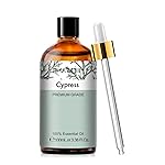 Cypress 3.38fl.oz Essential Oil, PHATOIL Aromatherapy Essential Oils for Diffuser, Humidifier, Perfect for DIY Soap, Candle, Bath Bombs Making(100ml)