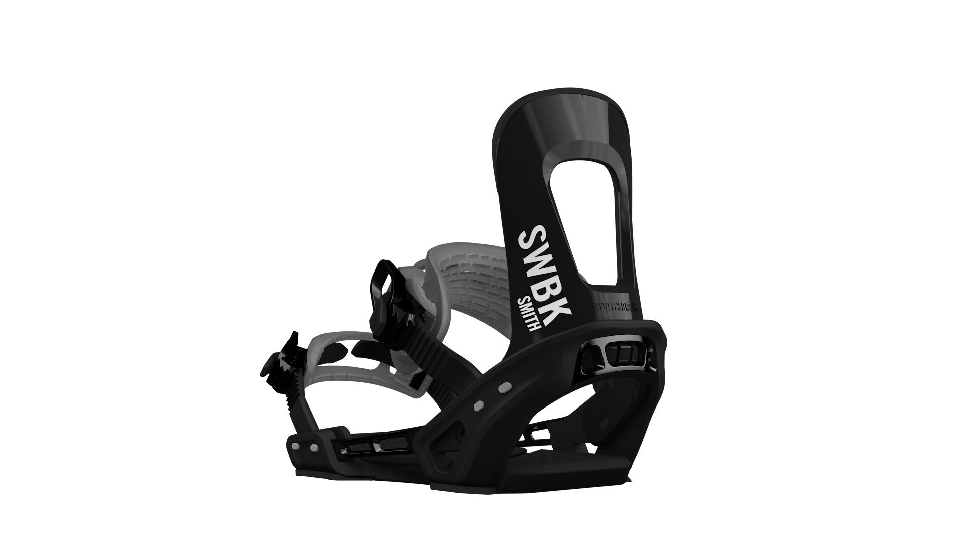 Switchback 11.19.SMIBL.XSM Smith Snowboard Binding, Black, X-Small