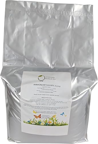 Fertilizante de sulfato de amonio 21-0-0 Greenway Biotech Brand (2 x 25 libras)