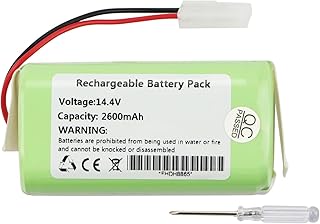 MULS 14.4V Battery Replacement for Bissell SpinWave 3115, 2859, 28599, 28596, 3347, EV675 EV775 2859T 2859W SpinWave Wet and Dry Robotic Vacuum 5345 1625424 1618526 Z65B155 2600mAh