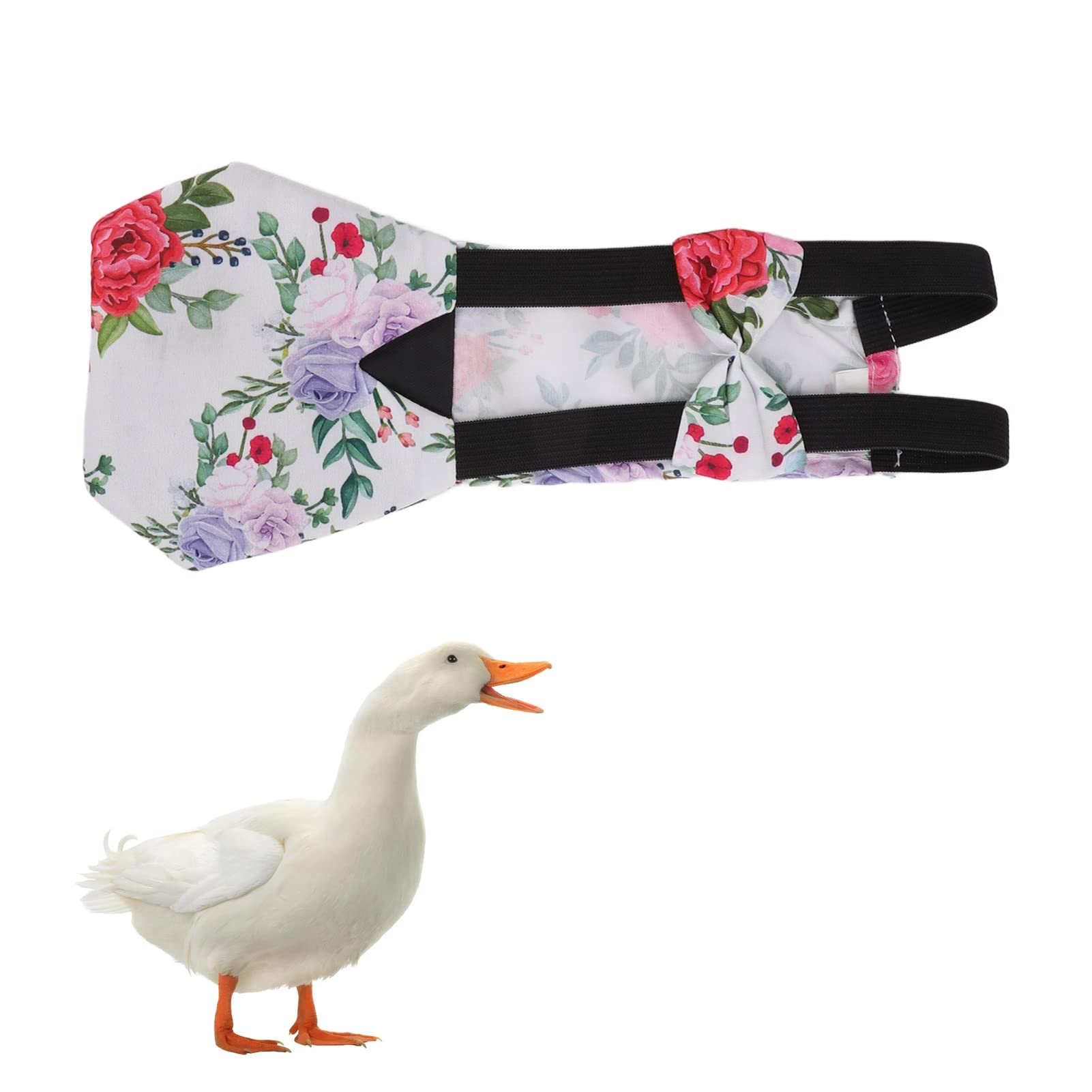 Duck Diapers for Pet Ducks, Cloth Fabric Unique Bowknot Goose Chicken Chicken Diapers Chicken Diapers for Hens with Elastic Band for Pet Chickens, Ducks and Goose Diapers