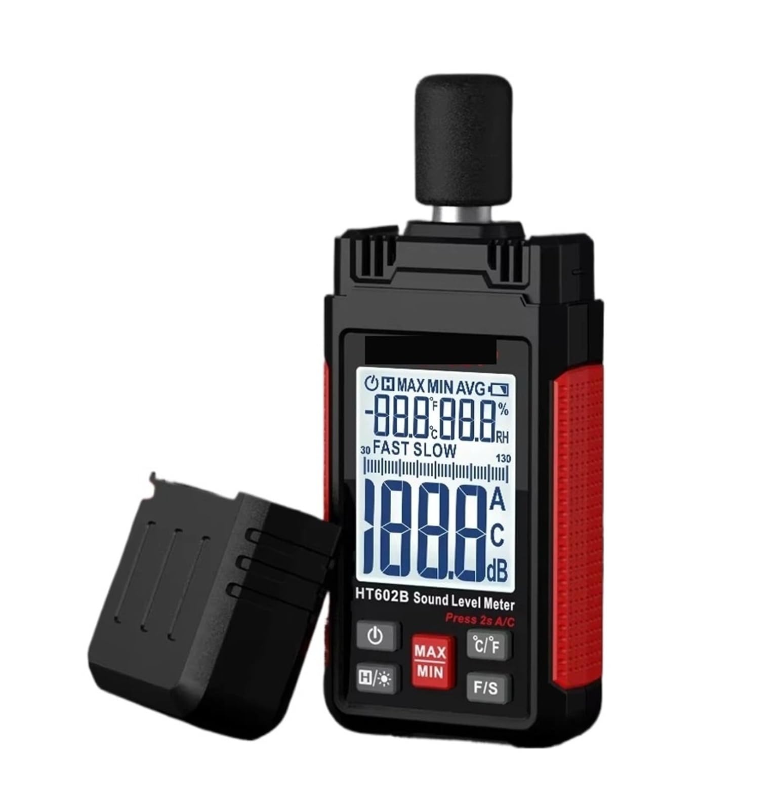 Edede 602B Decibel Meter, Sound Level Meter Portable Spl Meter 30Dba To 130Dba Audio Noise Volume Measuring Instrument Decibel Meter(602B)