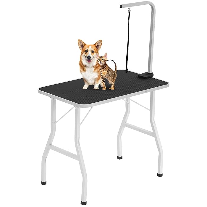 Buy BestPet 32" 36" Foldable Dog Grooming Table with Adjustable Height