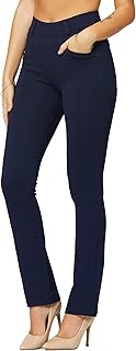 Premium Women's Stretch Dress Pants with Pockets - Wear to Work - Regular and Plus Size