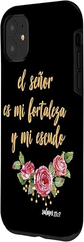 Miniatura 2 de Carcasa para iPhone 11 Salmos El Señor Es Mi Fortaleza Biblia Cristiana