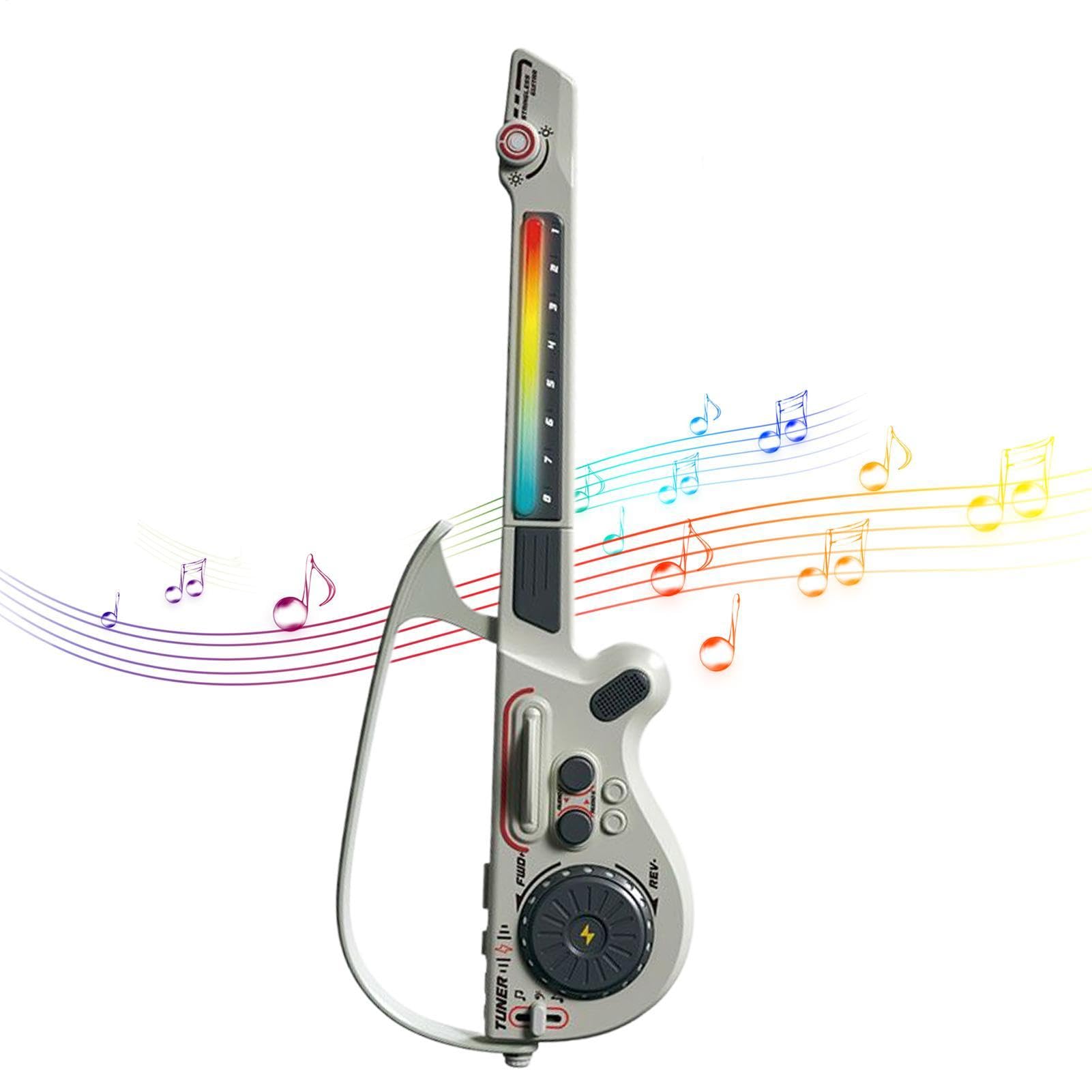 Kit Chitarra Elettrica Giocattolo Educativo Senza Corde e Wireless | Giocattoli Musicali con Colorate per Ragazzi Bambini a Casa in Viaggio a Scuola per Compleanno Natale